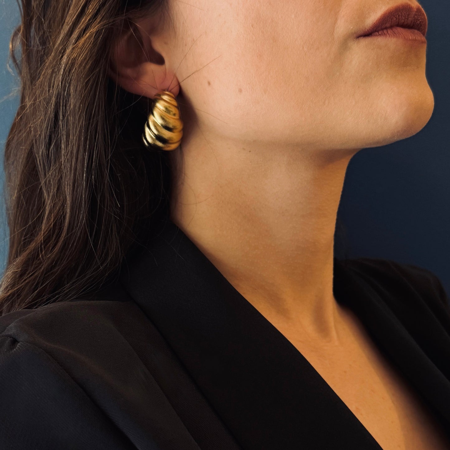 Boucles d'oreilles Arena dorées