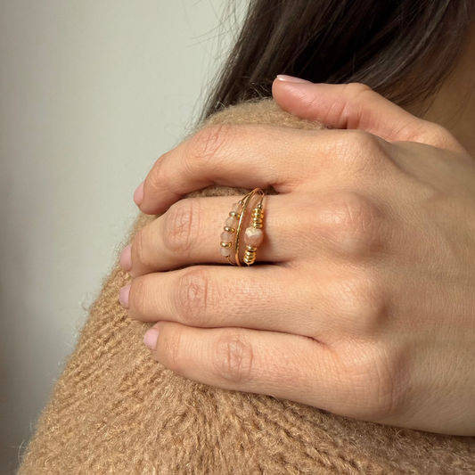bague azura rose