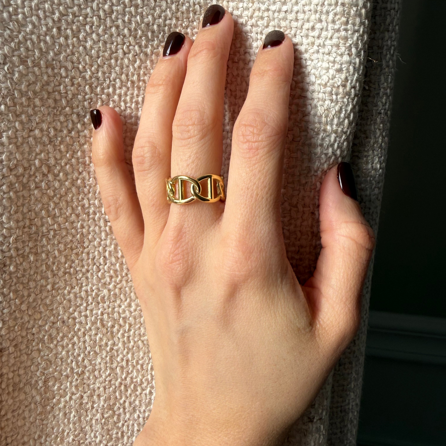 Bague iona acier inoydable