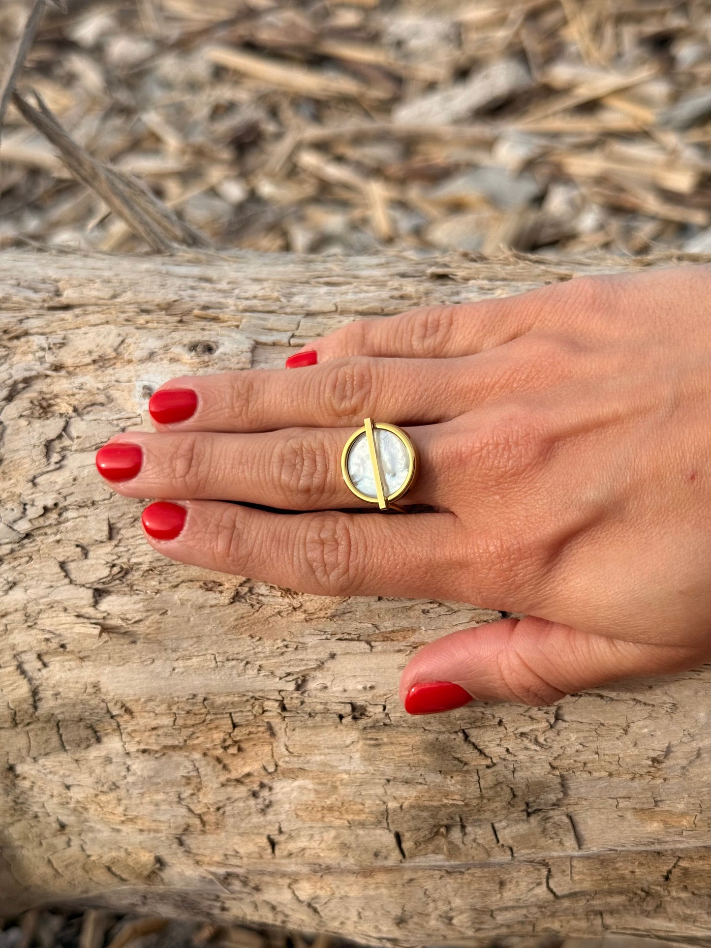 Bague Littoral blanc-1