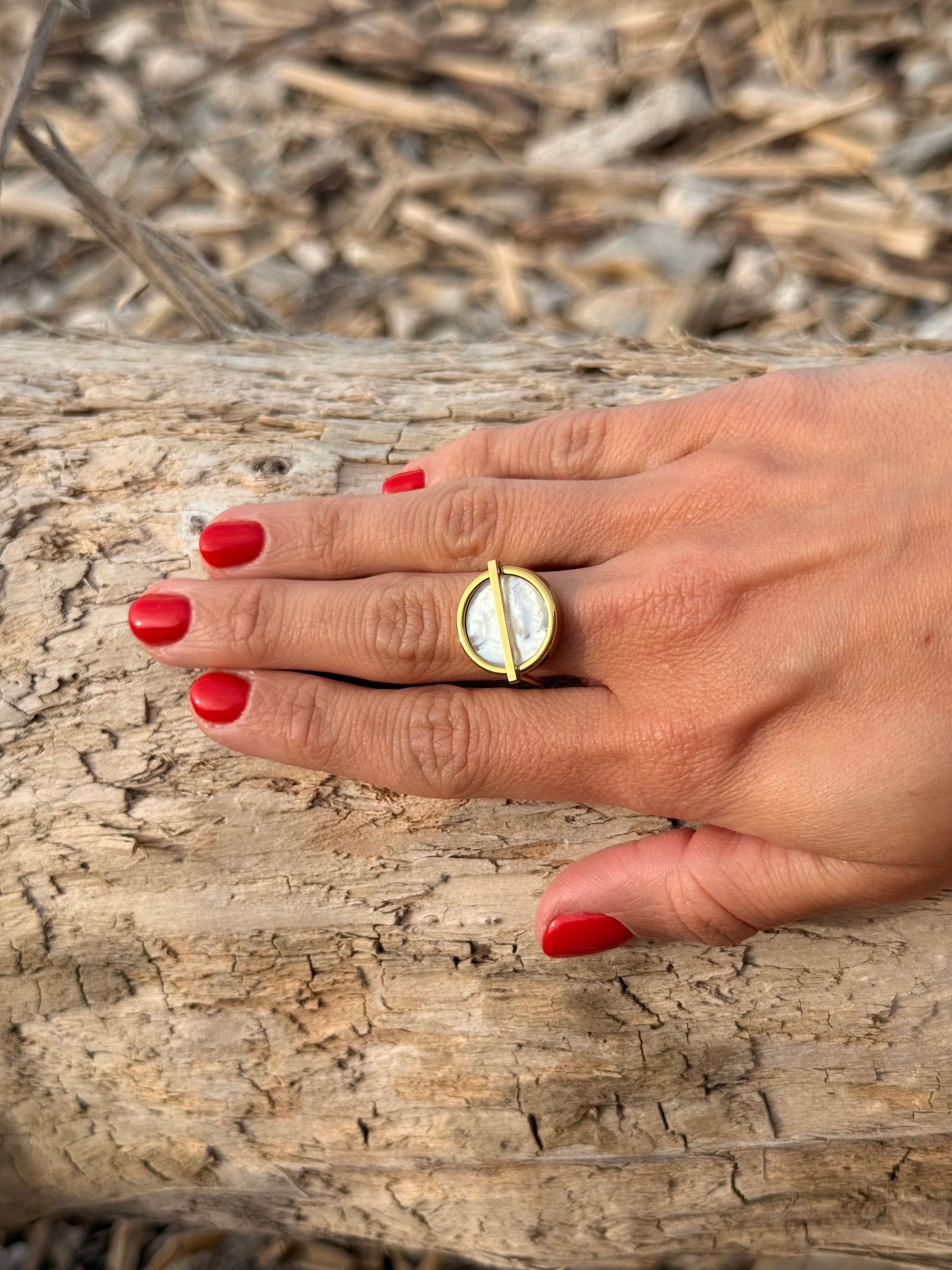 Bague Littoral blanc-1
