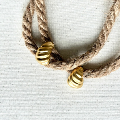 Boucles d'oreilles Arena dorées