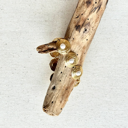 Bracelet perles acier inoxydable auréa