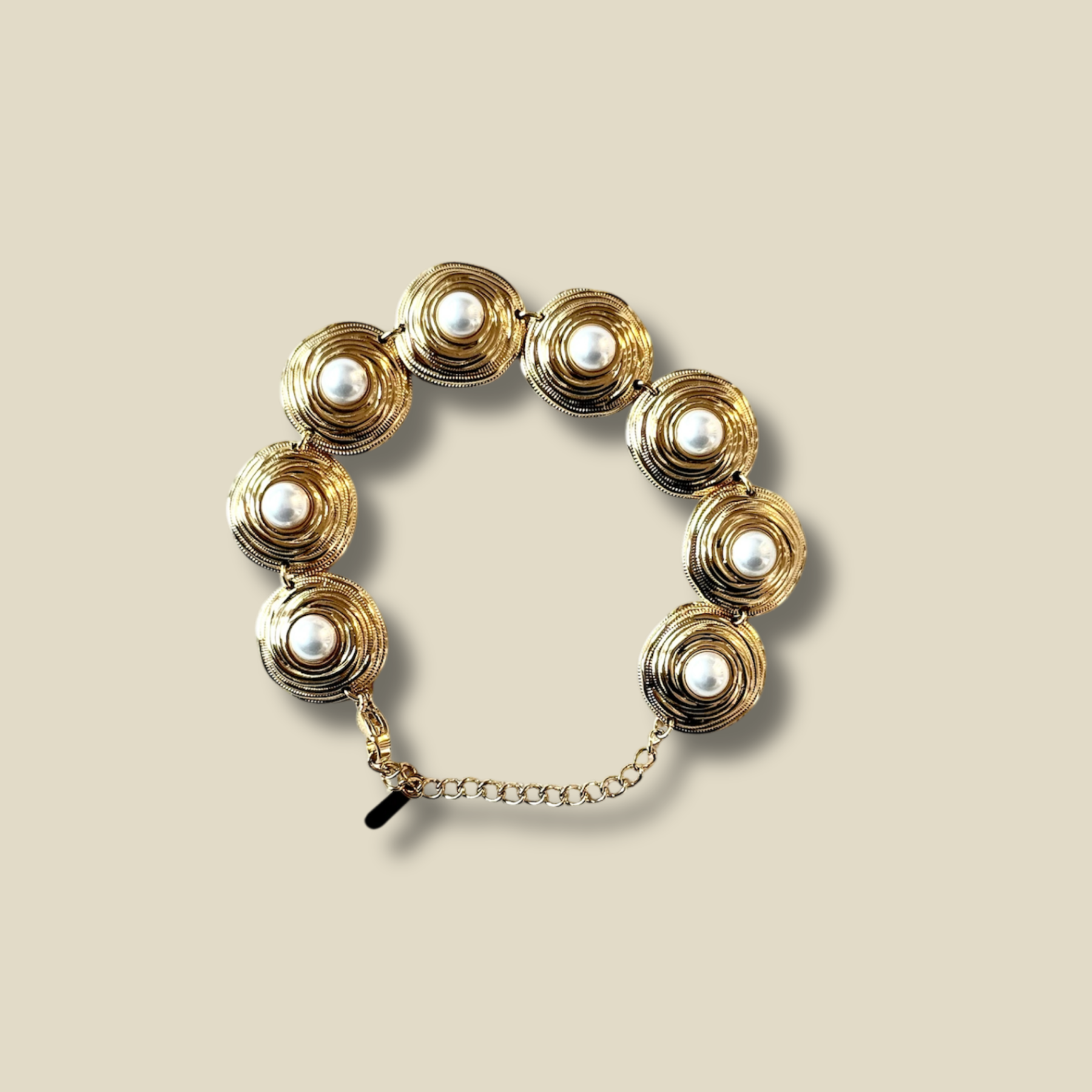 Bracelet perles acier inoxydable auréa