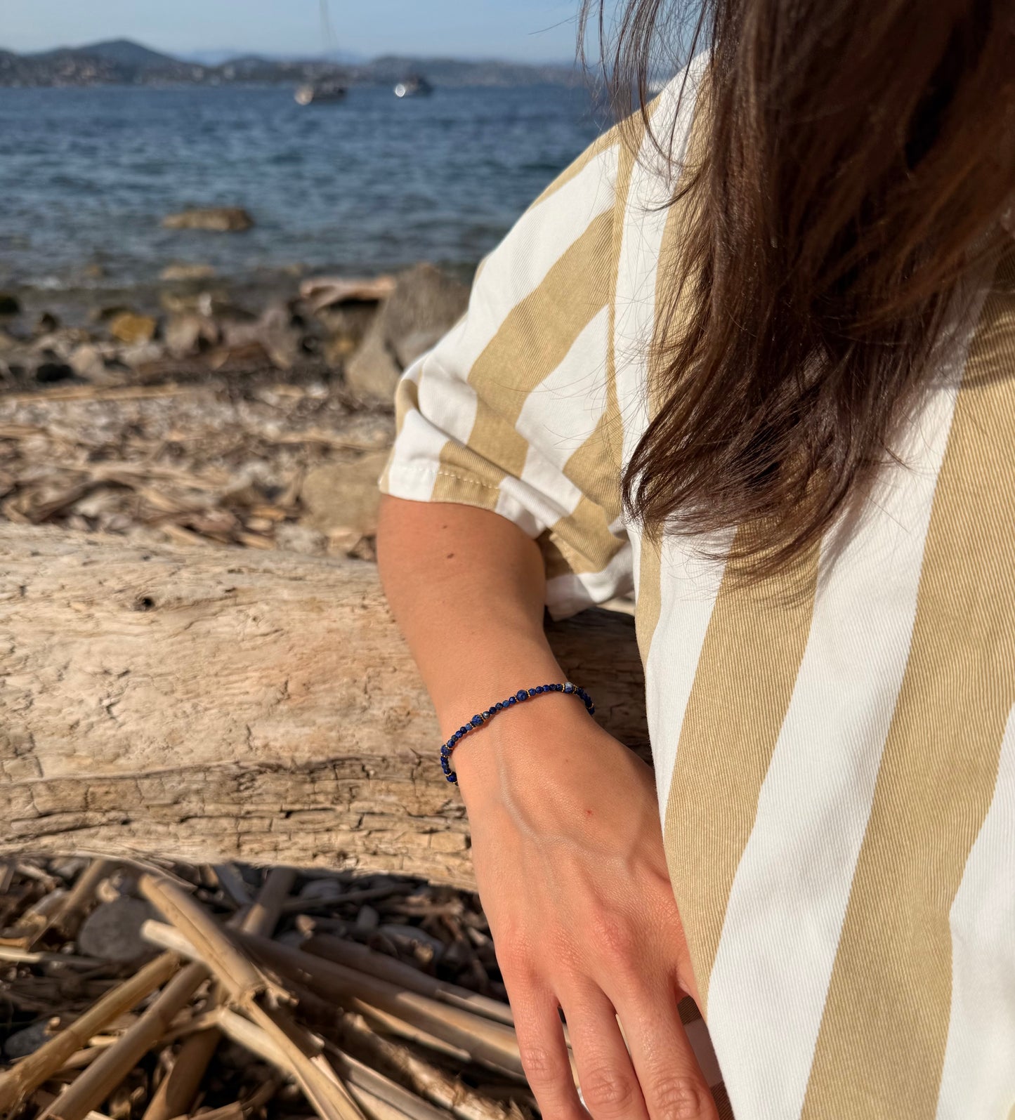 Bracelet astre marine bleu
