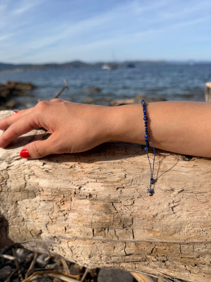 Bracelet astre marine bleu