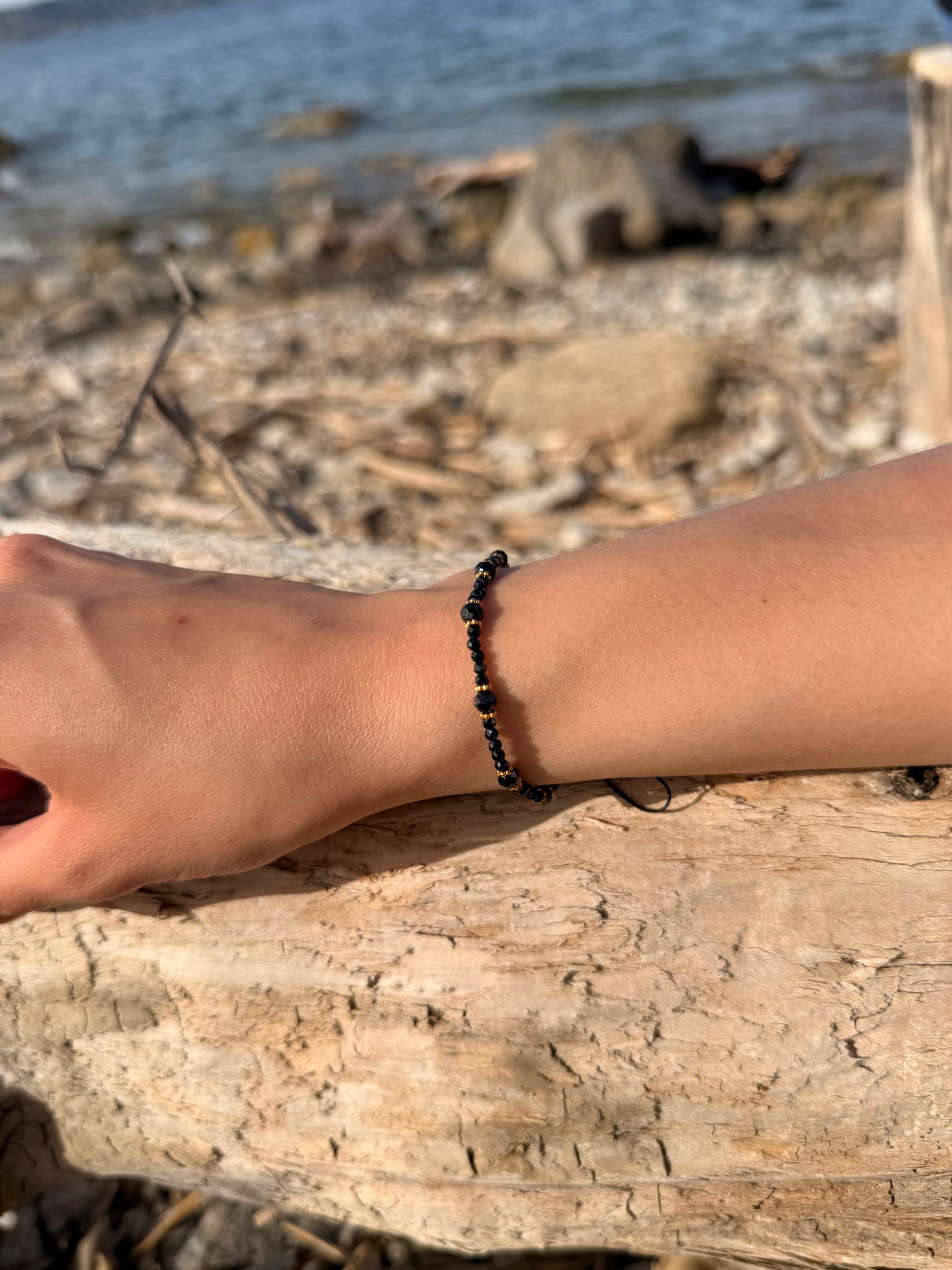 Bracelet astre marine noir
