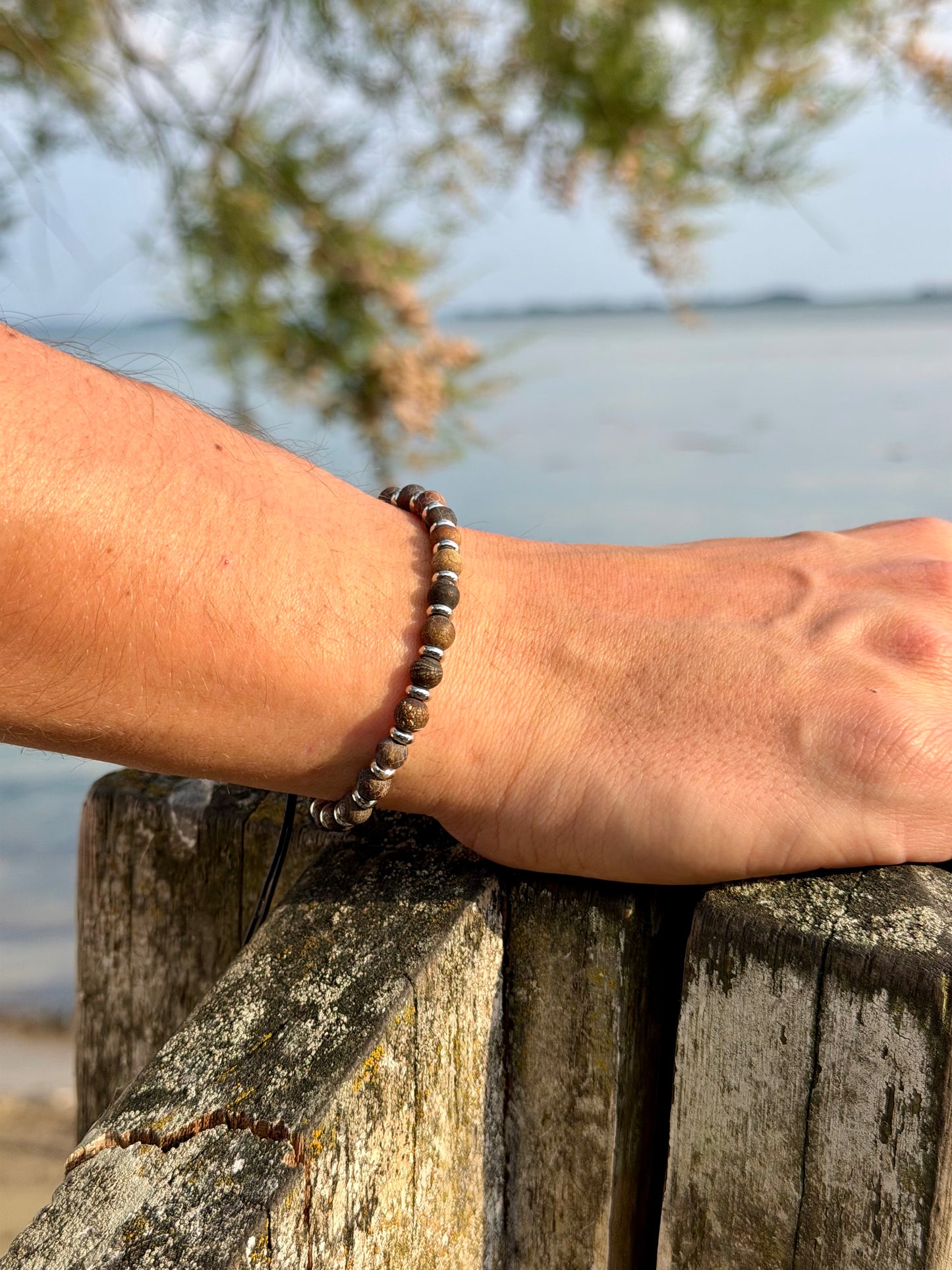 Bracelet écaille marron 