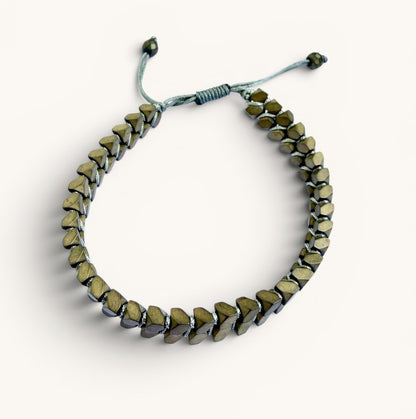 Bracelet embrun vert homme