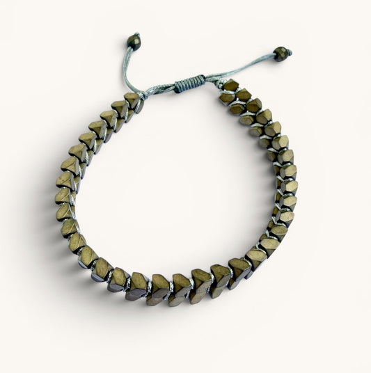 Bracelet embrun vert homme