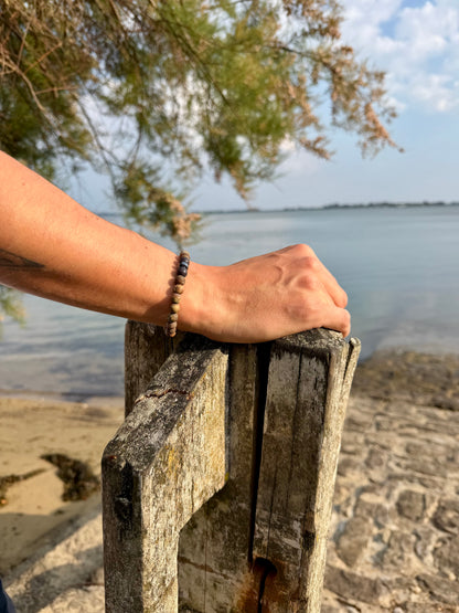 Bracelet galet craquelé
