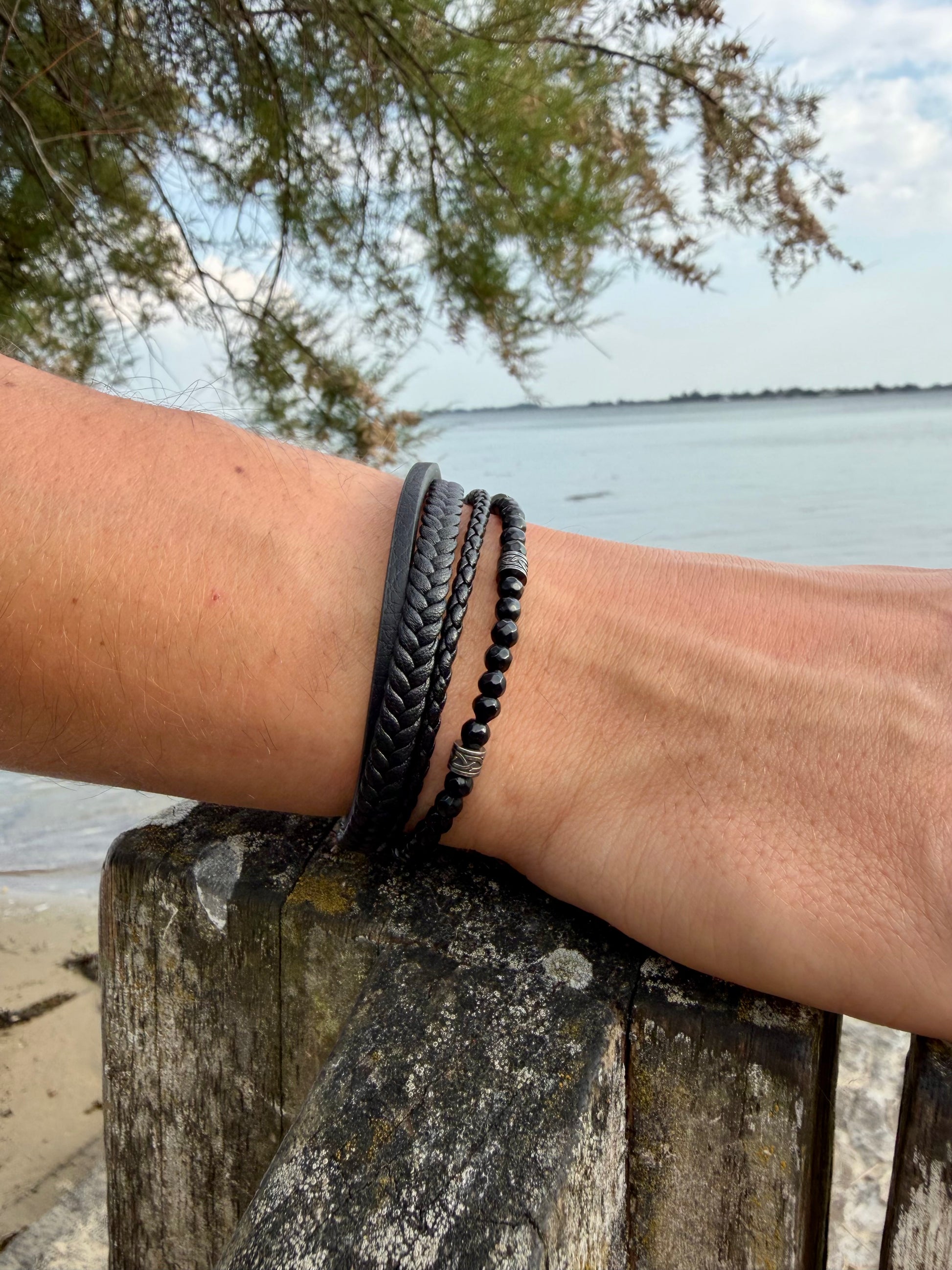 Bracelet grand large noir 