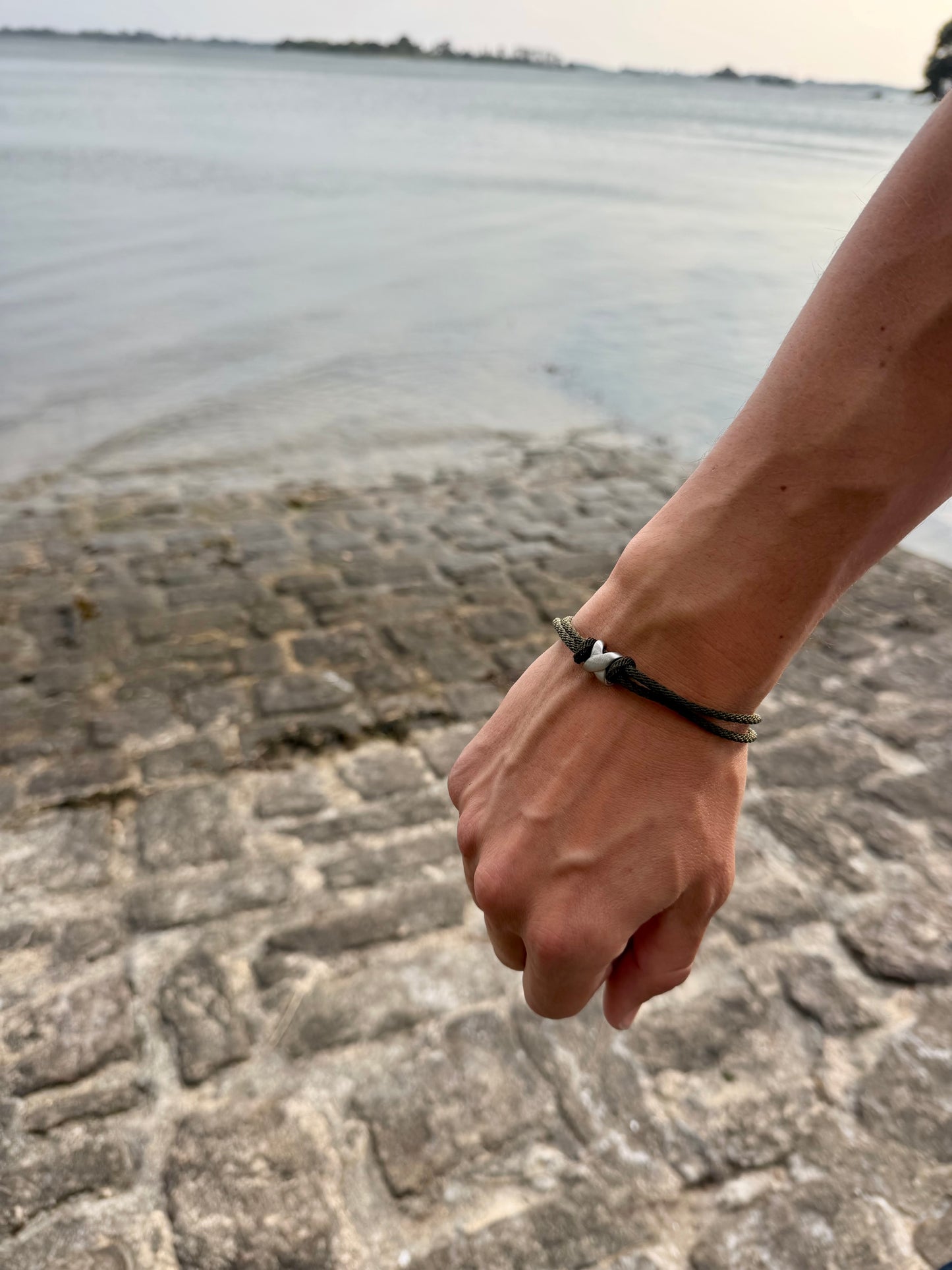 Bracelet homme vert marin 