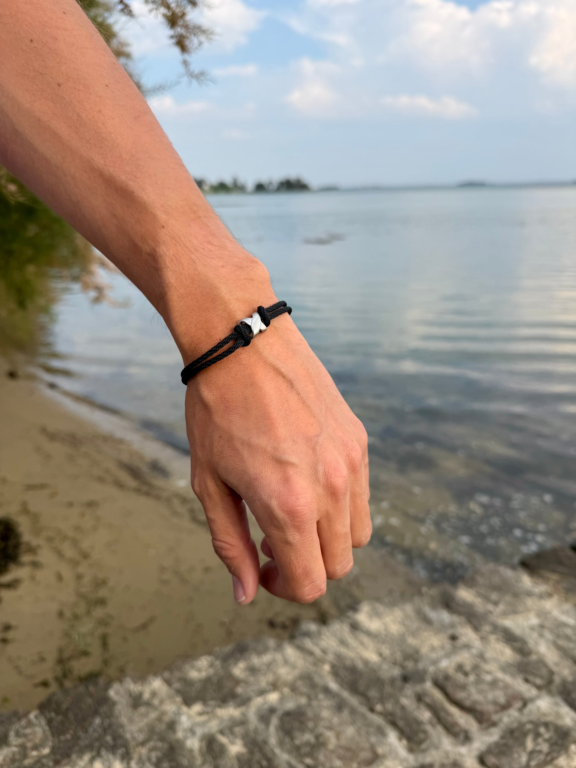 Bracelet marin noir 