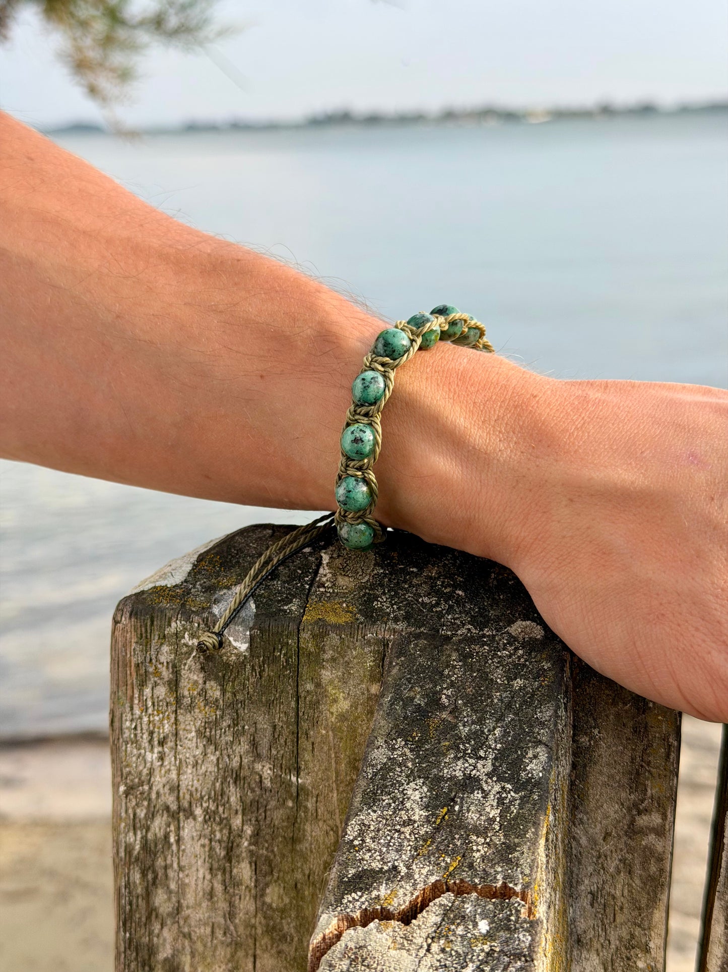 Bracelet nori vert bleu