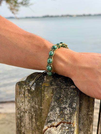 Bracelet nori vert bleu