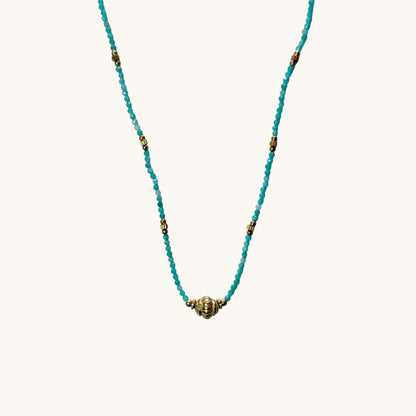 Collier Azur bleu ciel