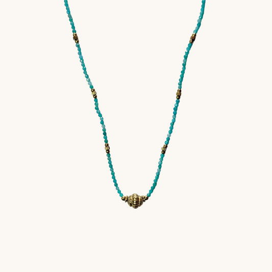 Collier Azur bleu ciel