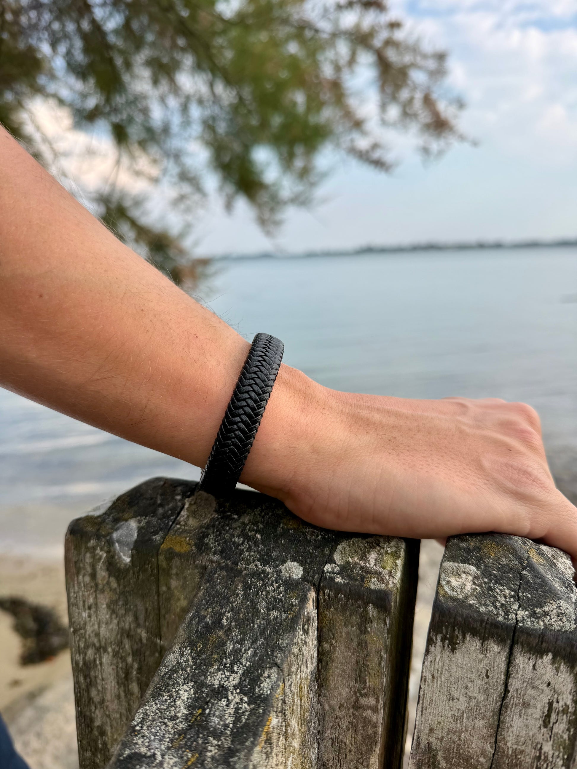 Sauvage homme bracelet cuir 