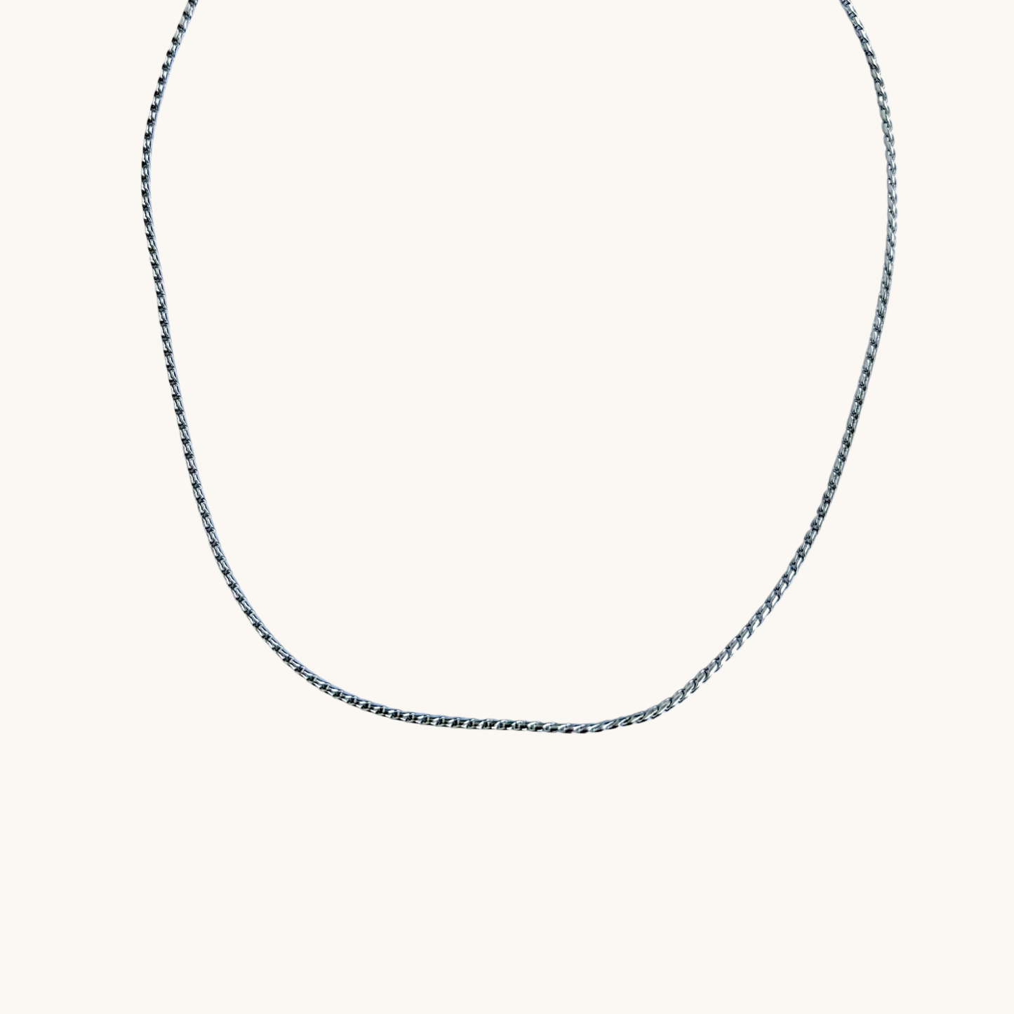 Zephyr III collier homme argent