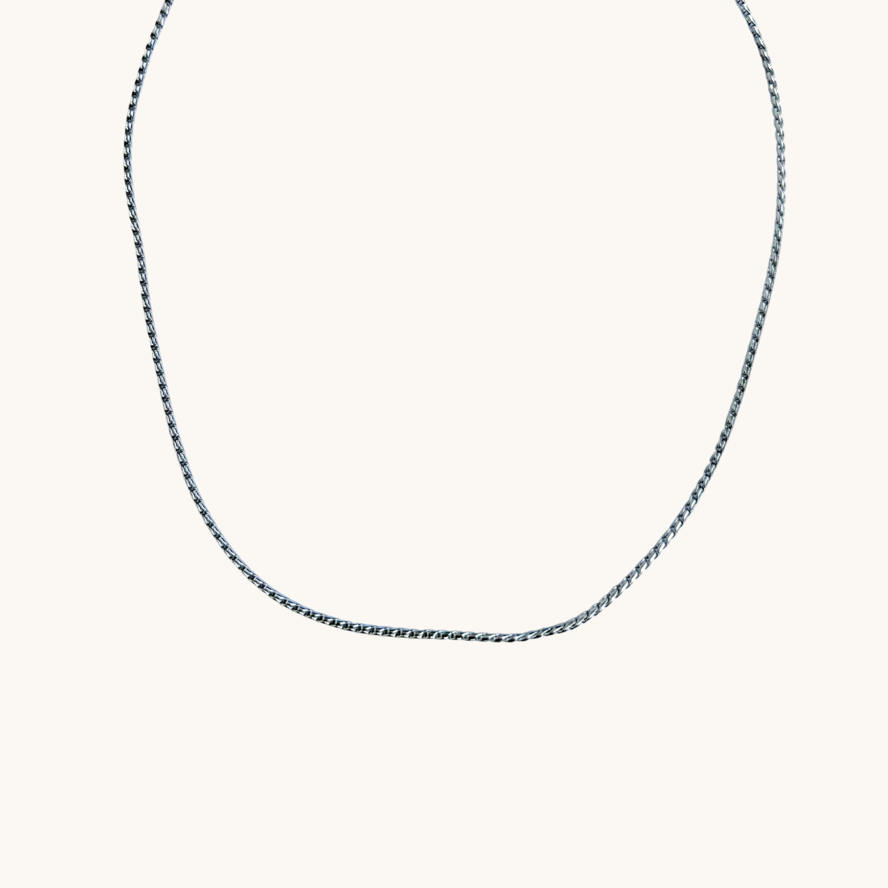 Zephyr III collier homme argent