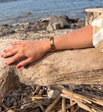 bracelet trésor des mers marron