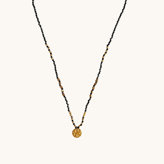 collier astre marine noir