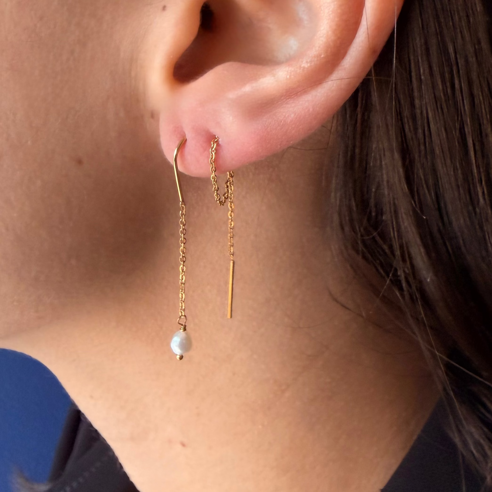 boucles liora perle pendante