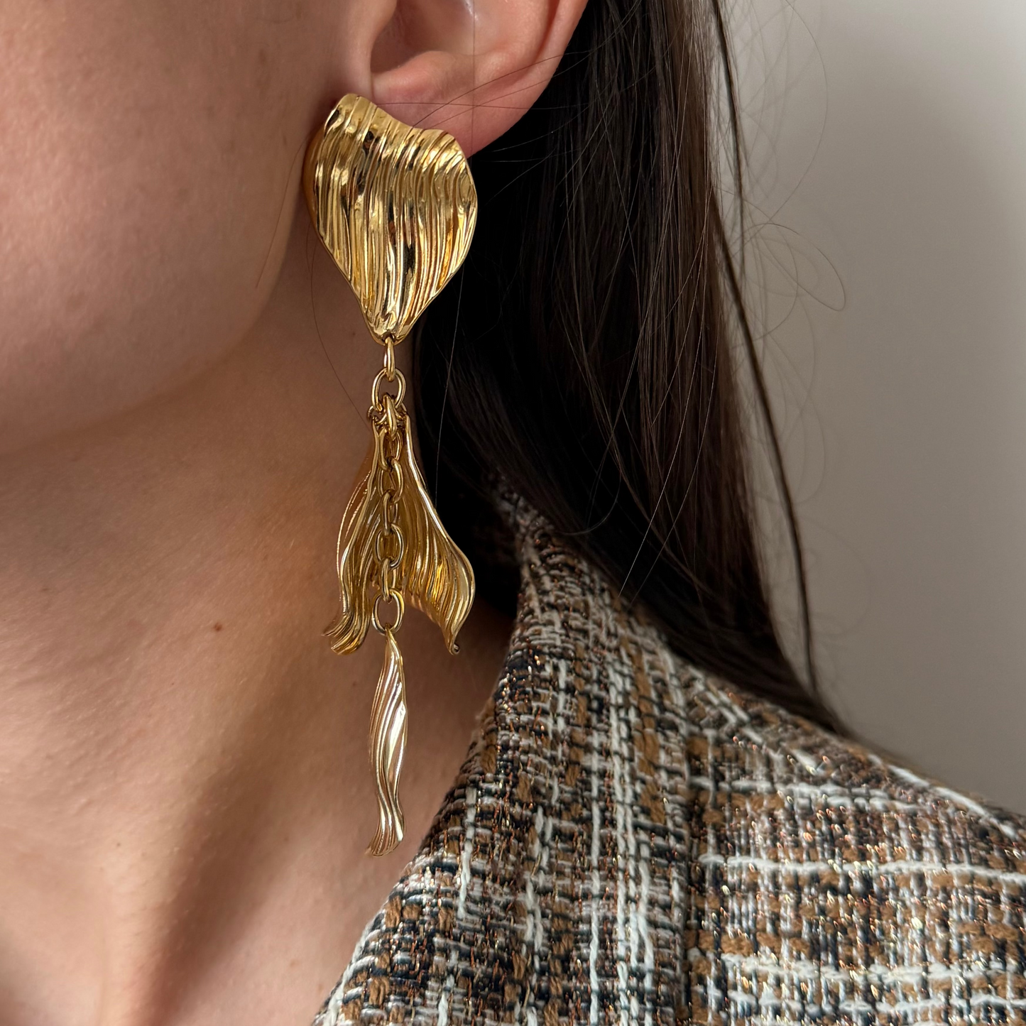 boucles d'oreilles reflet